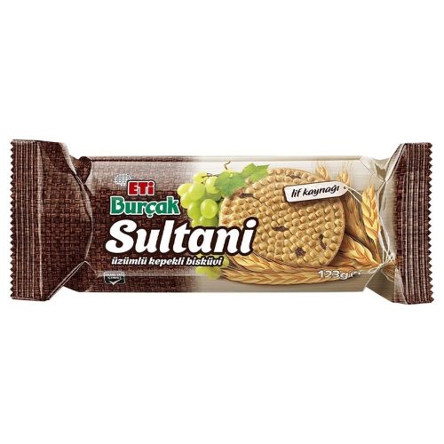 Eti Burçak Sultani Üzümlü Bisküvi 123 Gr.