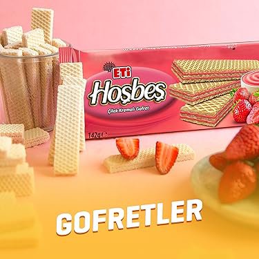 Eti Hoşbeş Çilekli Gofret 142Gr.