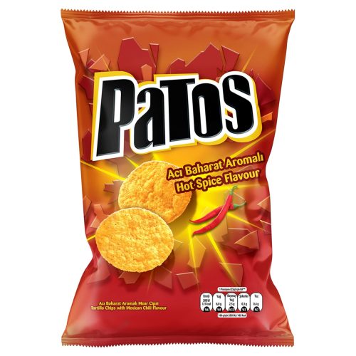 Patos Acı Baharat Aromalı Mısır Cipsi 195gr