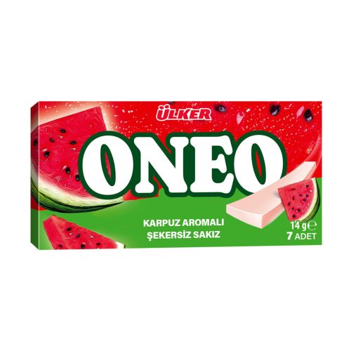 Oneo Karpuz Aromalı Şekersiz Sakız 7 Adet