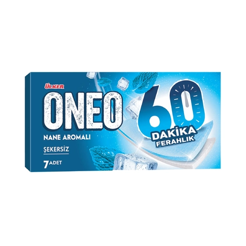 Oneo 60 Dakika Nane Aromalı Şekersiz Sakız 7 Adet